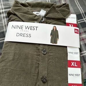 Nine West Olive Green Dress